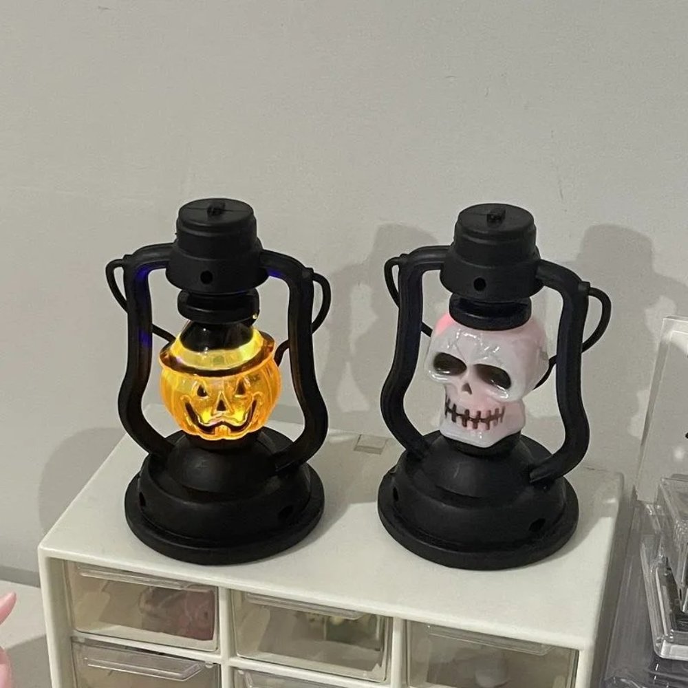 Portable Skull Head Pumpkin Lantern